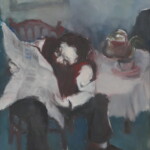 Zeitungsleser, 60x90cm Uwe Will